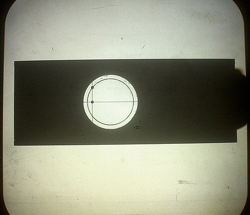 Circular and linear motion machine on overhead projector